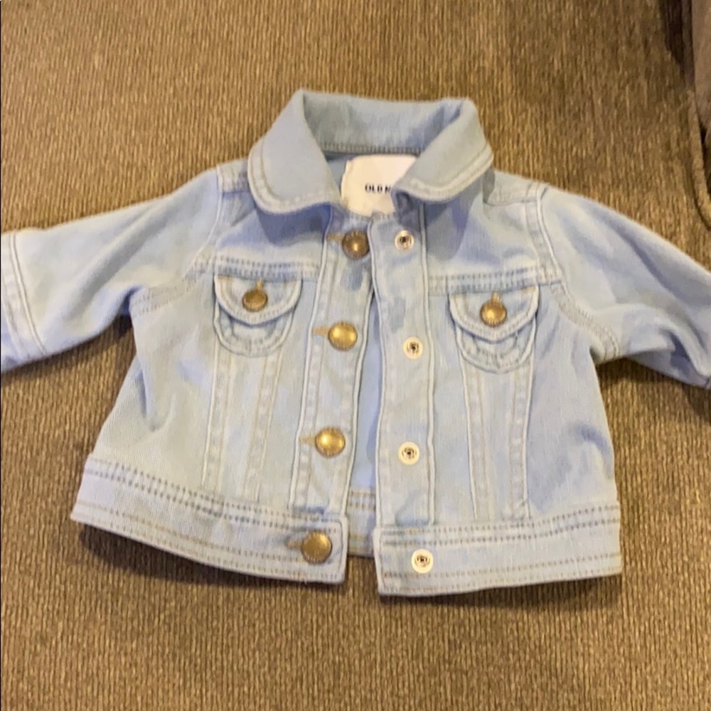 Light blue jeans baby girl jacket